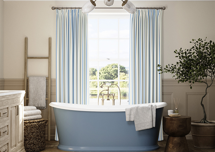 The British Stripe Co. George, Brighton No.1 - Made to Measure Curtains - Image 3